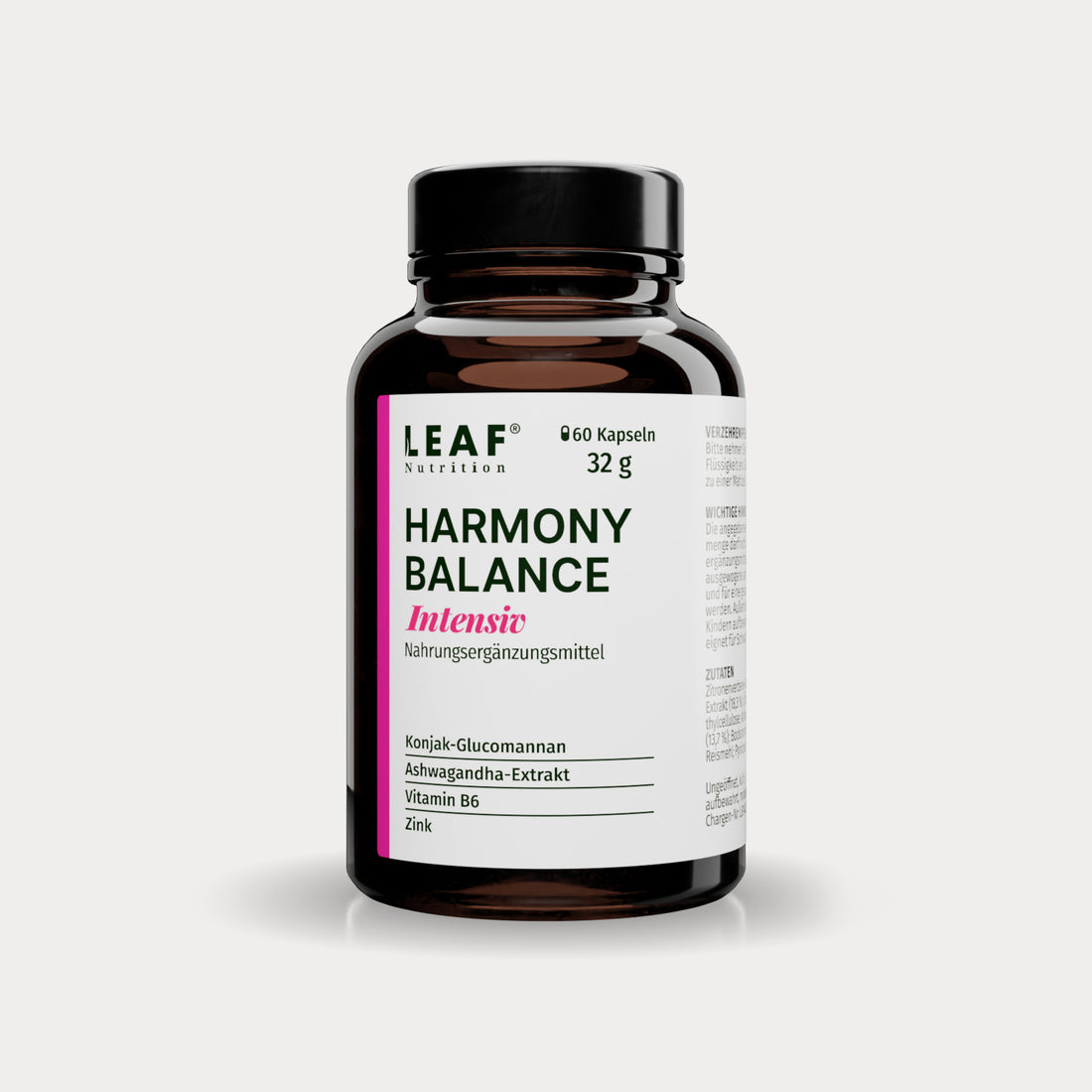 HARMONY INTENSIV | Glucomannan, Zink, Vitamin B6, Ashwagandha